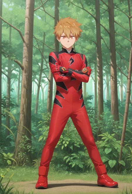 Geki Red / Red Ranger (Outfit) - Juken Sentai Gekiranger / Power Rangers Jungle Fury - (Pony)