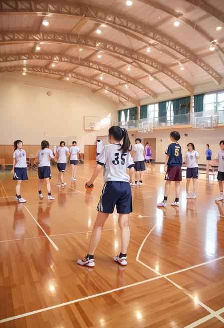 体育館 Japanese school gymnasium PONY