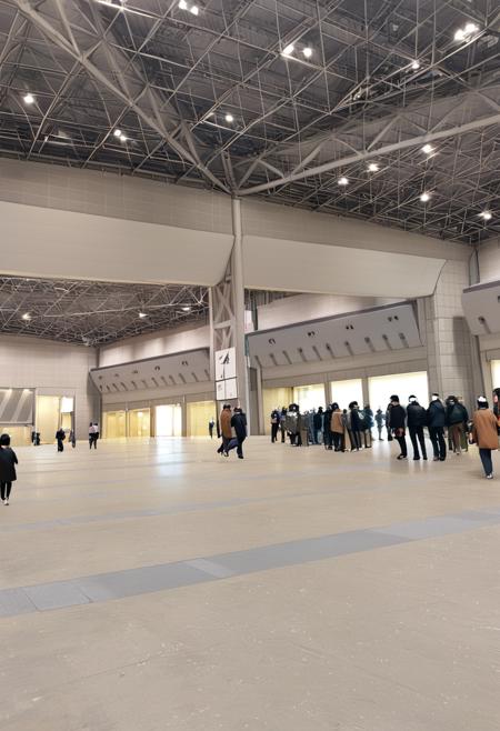 東京ビッグサイト東展示場  / TokyoBigSight EASTHALL indoors SDXL