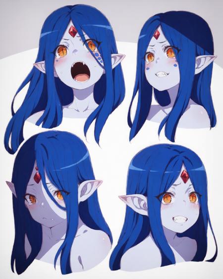 Expression Anime Character Sheet / PONY DIFFUSION版本v1.0 (ID: 563918)