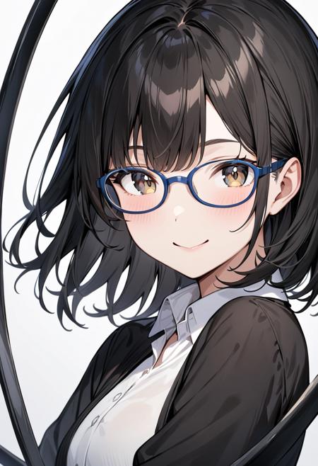 oval cell frame glasses SDXL