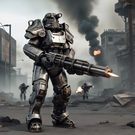 Fallout - T-60 power armor - Flux1.D & SDXL版本v1.0 SDXL (ID: 422689)