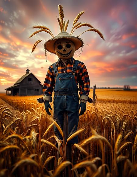 wheat field at dusk background
