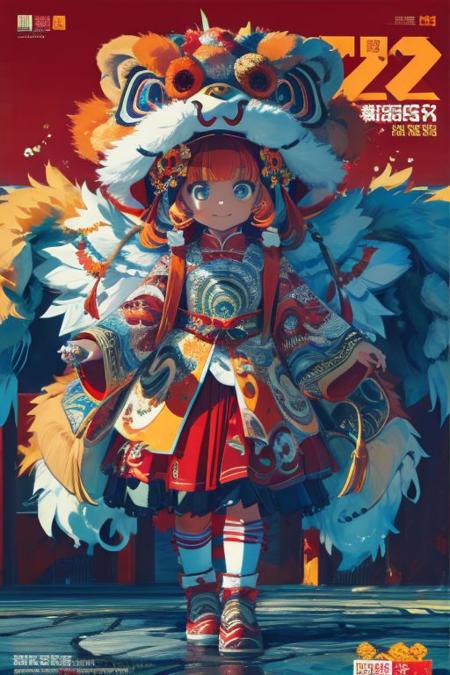 【新春快乐】醒狮-狮子帽 xuer lion head