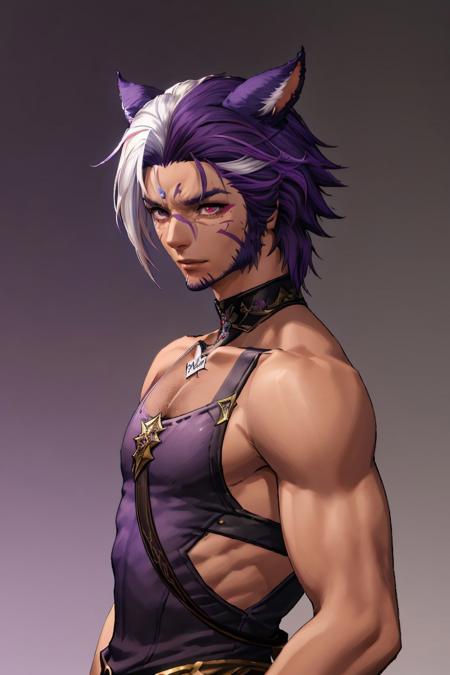 Face 2 Male Miqo RE:MIX Pony/Flux/XL/1.5版本SD15 (ID: 810576)