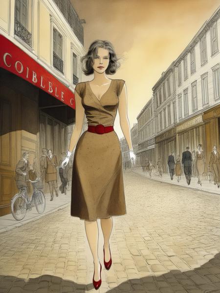 Style of Jean-Pierre Gibrat XL