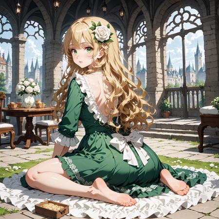 LOTM - 奥黛丽.霍尔 Audrey Hall - 绿裙 Green Dress - 诡秘之主 Lord Of The Mysteries - Pony SDXL