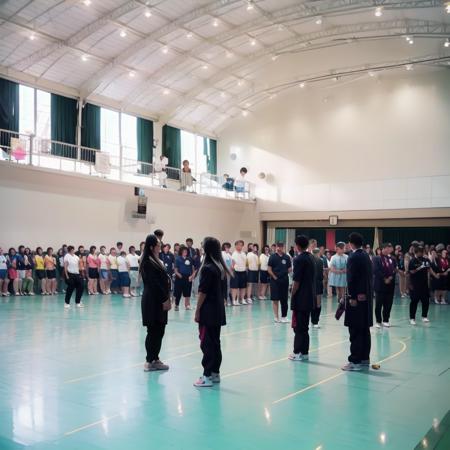 体育館 Japanese school gymnasium SD15