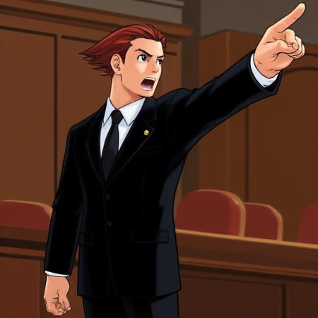 Phoenix Wright Objection Pose (Flux/Pony)