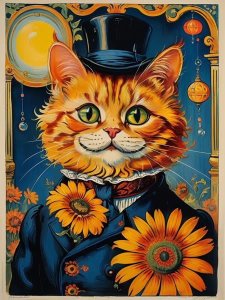 style of Louis Wain [SDXL] 120