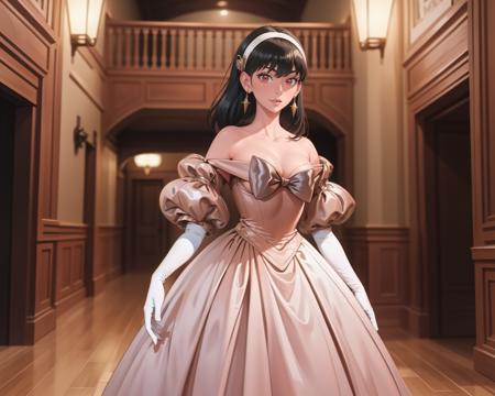Off-Shoulder Satin Ballgown | The King and I