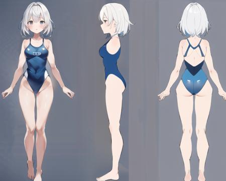character sheet / turnaround (Front-Side-Back)