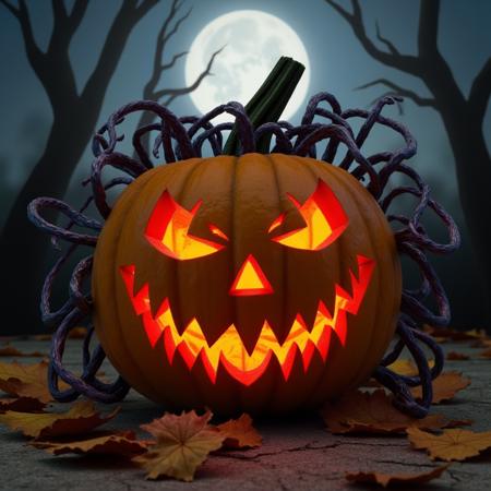 Halloween pumpkin carving LoRA [FLUX]