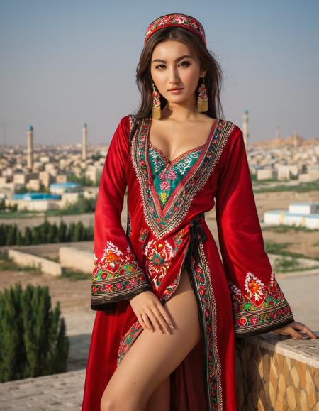 Uyghur Etles LoRA | 维吾尔艾德莱斯裙版本v1.0 (ID: 281452)