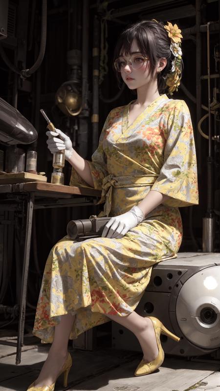Tutu’s sexy uniform (yellow jersey & yellow floral dress)/图图的情趣制服 (黄色战袍&黄色碎花连衣裙）