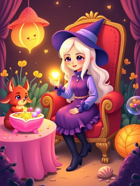 Cute stylized illustration