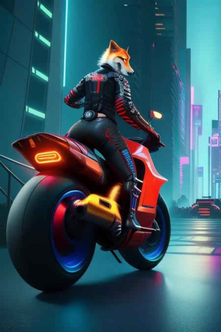 Biker - cyber - furry - human版本Human Biker and furry V1 (ID: 1127455)