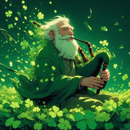 Saint Patrick - Ghibli style