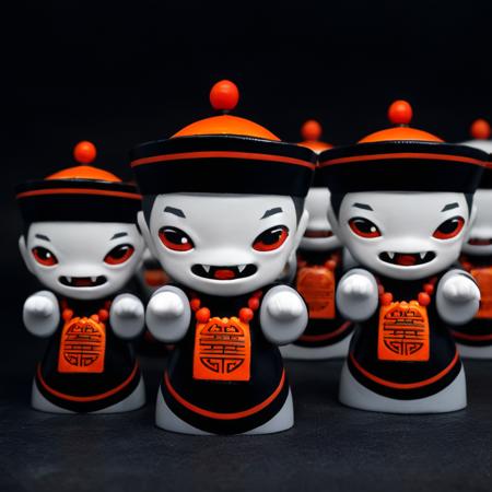 Adorable Jiangshi Chinese vampire toy - sdxl