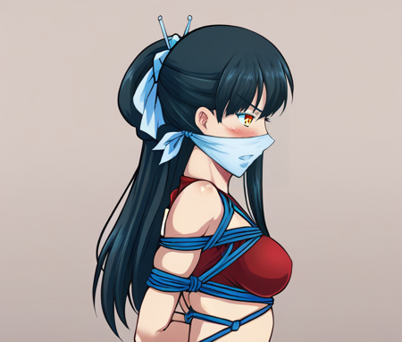 (IllustriousXL/PonyXL) Over the Nose Gag with Visible Lips