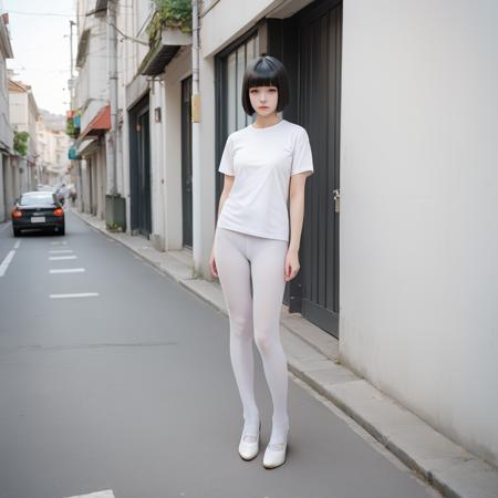 white pantyhose pony