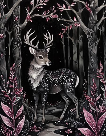 Gothic Pink Floral