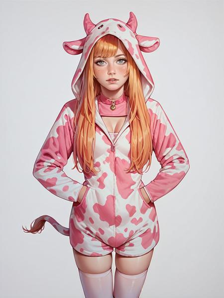 Pink Cow Onesie