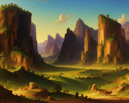 American Romantic Landscape  (The Hudson River School ) style