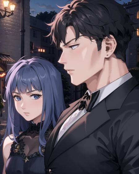 Girl staring at Guy's Chest Meme | LoRA版本v1.0 (ID: 208940)
