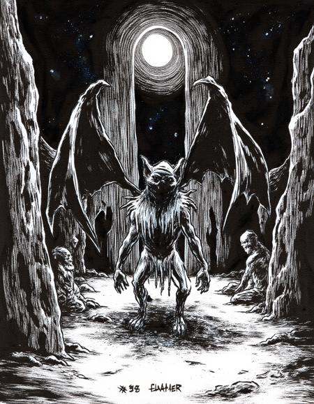 Ink monsters by Kim Diaz Holm