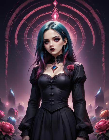 female goth, emo, punk, alt, scene版本v2 Pony (ID: 1052786)