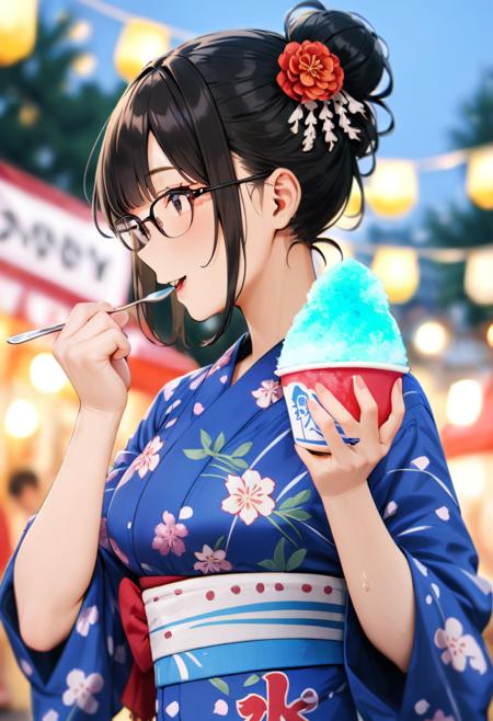 かき氷 shaved ice SDXL