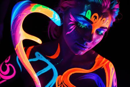 Blacklight UV (SD 1.5) art style lora