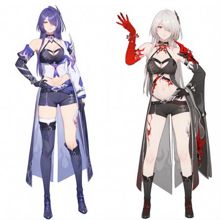 ( A3 | Pony | Kohaku) SDXL Lora-黄泉-Acheron-崩坏:星穹铁道 Honkai Star Rail-MIHOYO Collection 米家全家桶系列版本pony-v2 (ID: 415845)