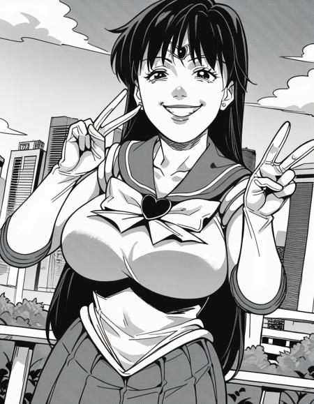 Rei Hino (火野 レイ) / Sailor Mars (セーラーマーズ) - Sailor Moon (美少女戦士セーラームーン) - COMMISSION W/ DATASET