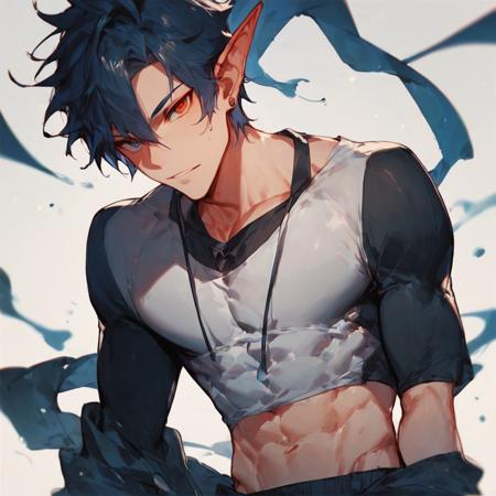 Tight shirt + Crop top for boys (pony)