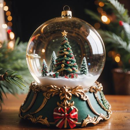 Christmas crystal ball