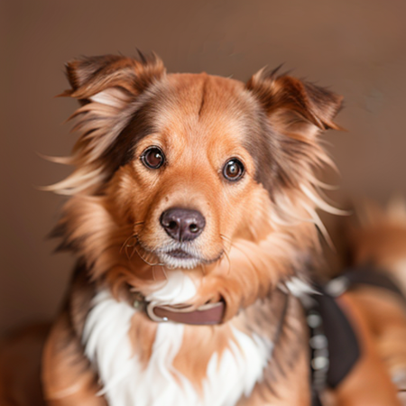 Cute dog Shelti