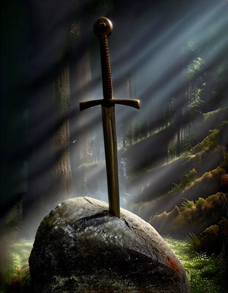 The Excalibur sticking in a rock版本The Excalibur sticking in a rock (ID: 305021)