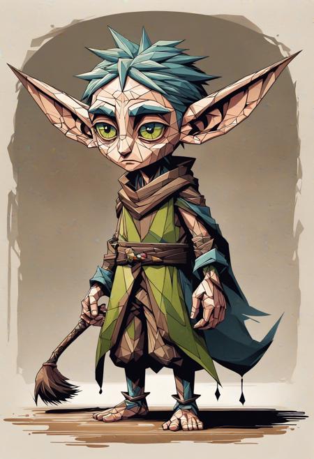 DonM - Geometric Toon Style [SD1.5,SDXL,Pony]版本SDXL (ID: 352607)