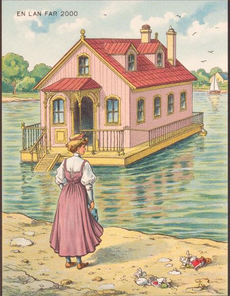 19th century retro futurism - Jean-Marc Côté Style