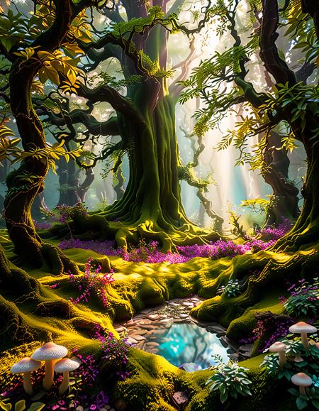 enchanted forest background
