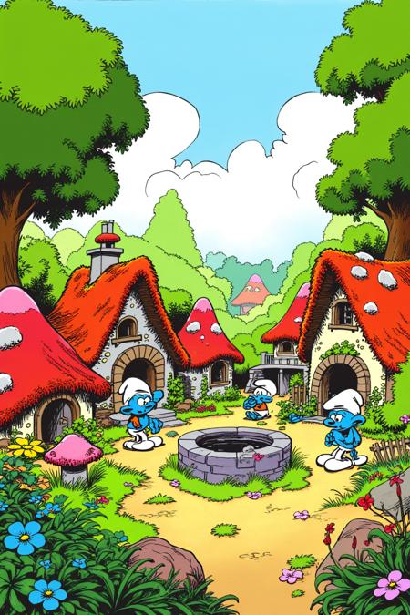 Spirou & Fantasio - Bande dessinée style (franco-belgian comic)