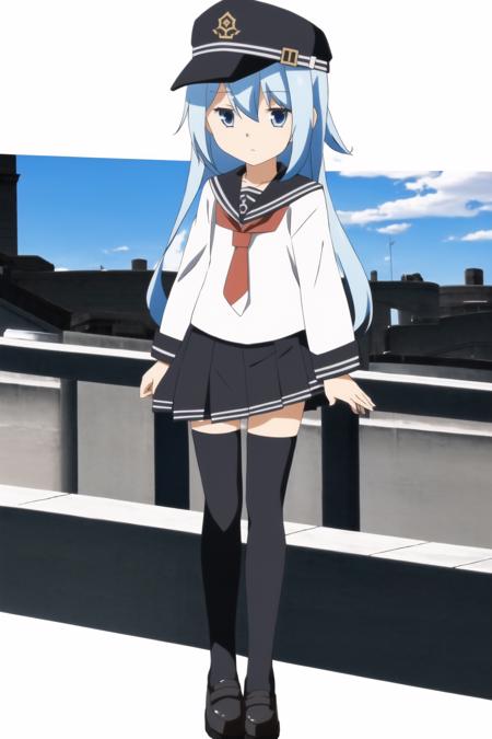 Hibiki Verniy Верный (Kancolle Kantai collection)版本Hibiki (Anime art style) (Anime art style)