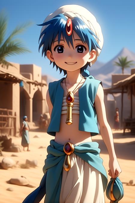 Magi: The Labyrinth of Magic - Aladdin - SDXL