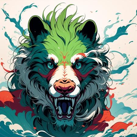 fresh ideas@Raging beast illustration_V10
