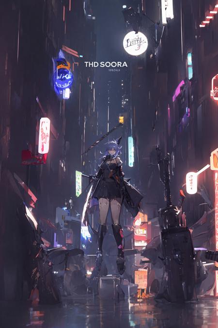 赛博世界/Cyberworld/赛博朋克场景 Lora