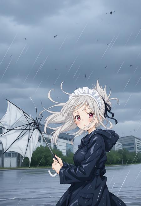 [SDXL&Pony] broken umbrella / inverted umbrella / 壊れた傘 / 折れた傘 / 逆さ傘