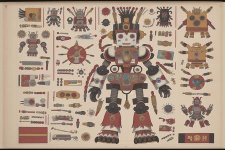 Mixtec Codex - historic Mesoamerican style