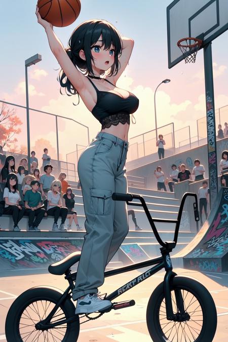 girl like basketball bmxbike